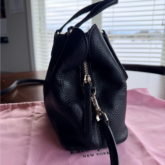 Kate Spade New York Jackson Medium Triple Compartment Satchel in Black Leather - Picture 3 of 11
